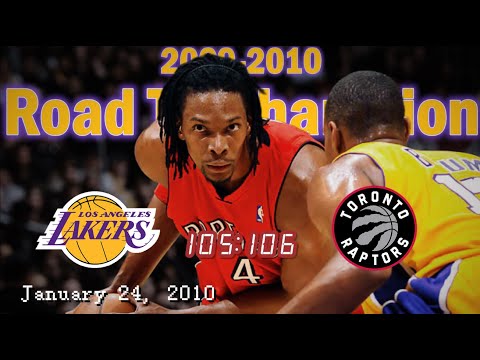Lakers vs Raptors | Kobe 27 Points 16 Rebounds + Hedo Turkoglu Game-Winning FT  January 24, 2010
