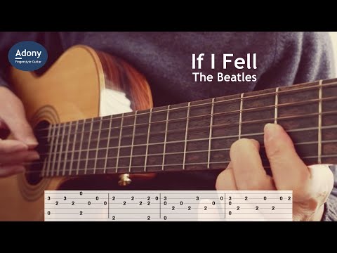 If I Fell - The Beatles [Free TAB] ( Fingerstyle Guitar Solo )