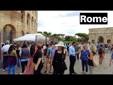 Rome Italy - The Colosseum in Autumn (Fall) Season, Still Overcrowded?
