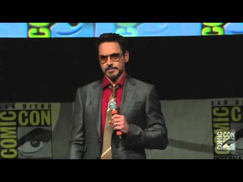 Comic Con 2012: Robert Downey Jr Surprises Iron Man 3 Panel