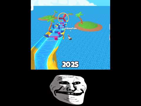 Stumble Guys 2025 vs 2020 Old Trick Shortcut Super Slide 🌊 #shorts #stumbleguys