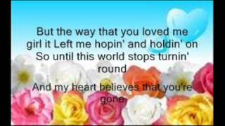 I breathe in and breathe out by chris cagle