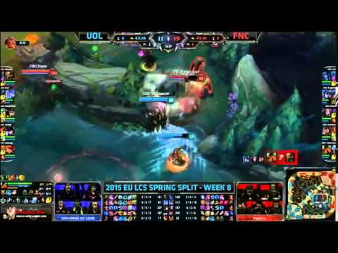 UOL Powerofevil Cassiopeia+ VS Fnatic Huni Lissandra Highlights {EPIC}   2015 EU LCS Spring W8D2