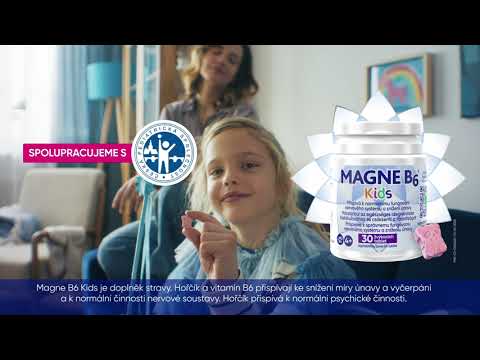 _label_product_video MAGNE B6 Kids 30 žvýkacích tablet