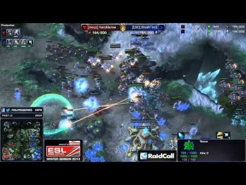 #253 ShowTime(P) vs. HeRoMaRinE(P) - EPS Winter 2013 Cup #2 StarCraft II Heart of the Swarm Video