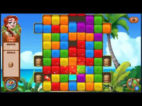 Lost Island Blast Adventure Level 214 - NO BOOSTERS 🏝️ | SKILLGAMING ✔️