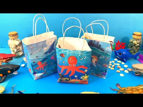 Sea Animal Surprise Bags! Unboxing Shark Toys for Kids 🦈🎁