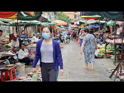 See The Evening Walking: Wet Market Scene, Street Vendors | Walk Tour 2023