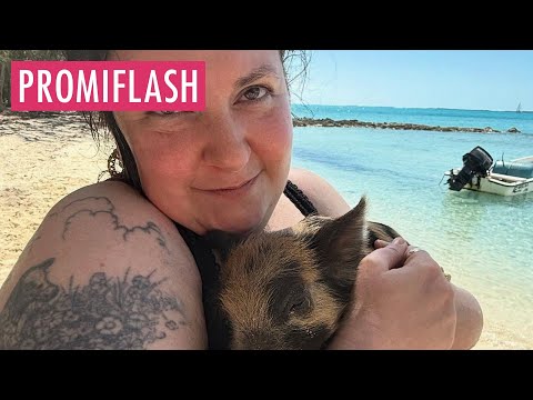 Video Thumbnail: Niedliche Schnappschüsse: Lena Dunham erkundet Pig Beach