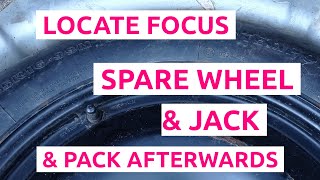 How To Locate Ford Focus Spare Tyre & Jack & Repack Afterwards
