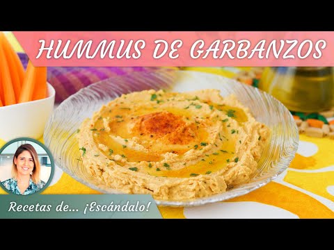 HUMMUS DE GARBANZOS, un aperitivo árabe delicioso
