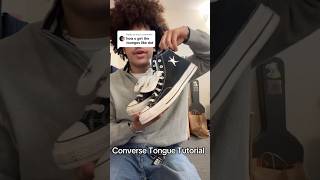 Converse Tongue Tutorial #tutorial #converse #cool #shoes
