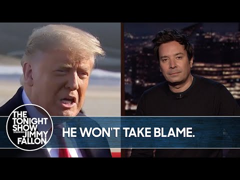 特朗普否認對國會大廈騷亂負責｜《今夜秀》｜特朗普否認對國會大廈騷亂負責。 (Trump Denies Responsibility for Capitol Riots | The Tonight Show)