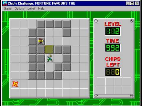 Chip's Challenge 1 Level 112 (Fortune Favours The) - 985 seconds