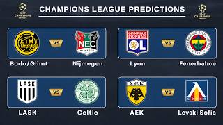 Champions League Predictions 🎯 | August 25–26