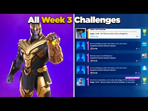 Fortnite All Week 3 Challenges Guide Epic and Legendary Quests