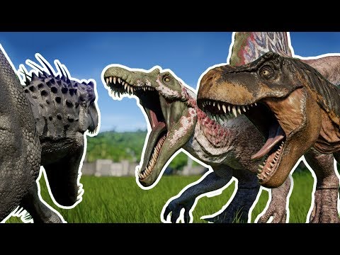 THE MODIFIED BATTLE ROYALE | ALL DINOSAURS!!! - Jurassic World Evolution | HD