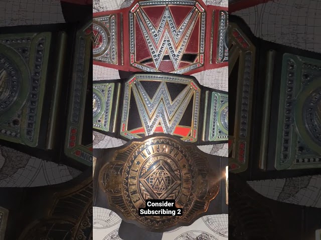 Vídeo relacionado con Mattel WWE Cinturón de Campeón Mundial de Pesos Pesados, Complemento para Disfraz en Cuero sintético de 90 cm de Largo Ajustables, Juguete Regalo para niños y niñas +6 años, HYF18