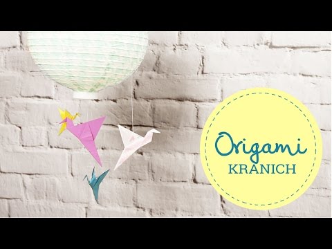 Origami Kranich falten
