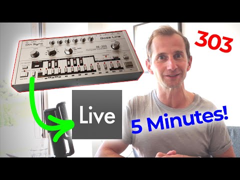 How to Make a TB 303 Acid Line in Ableton Live (STOCK plugin & FREE Patch) - Under 5 minutes