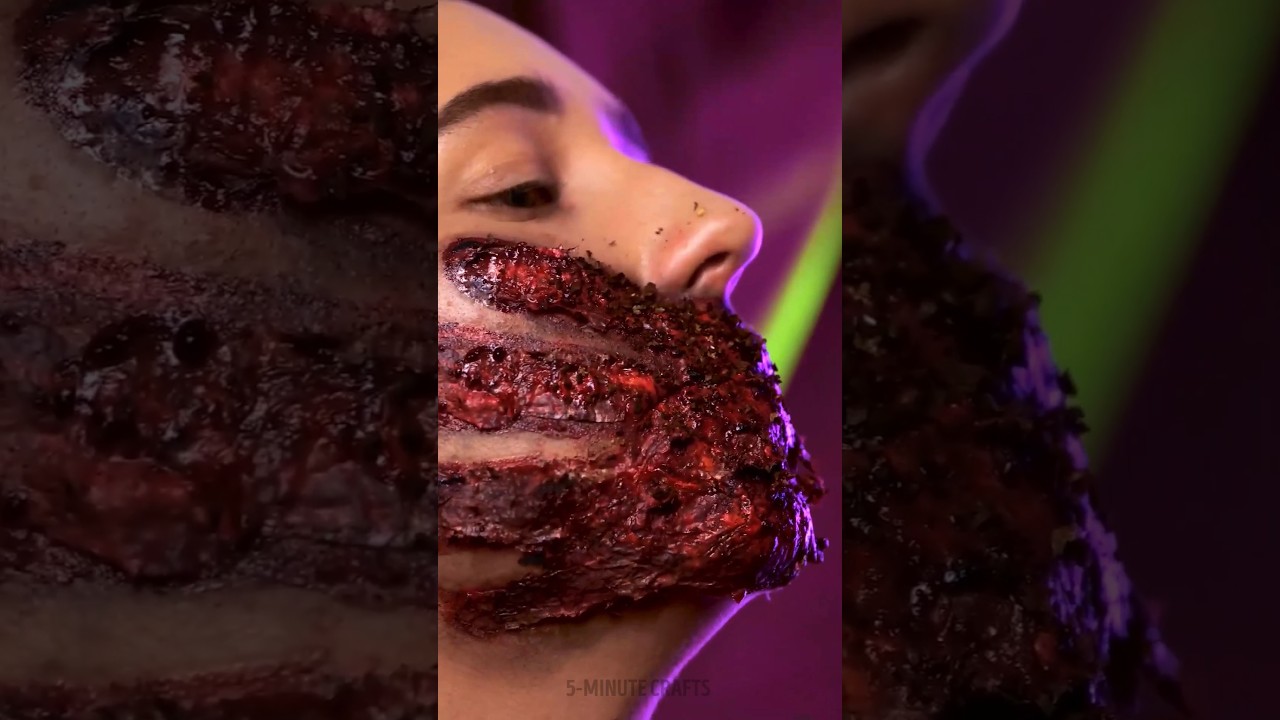 Spooky, Scary Makeup for Halloween 🎃 #beauty #halloween #halloweenmakeup