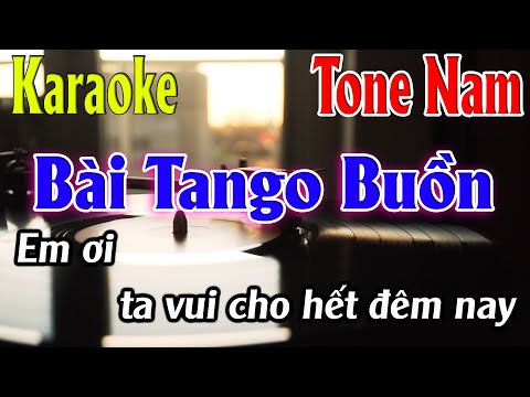 Bài Tango Buồn Karaoke Tone Nam ( Am ) Karaoke Lâm Organ - Beat Mới