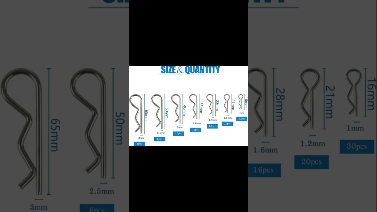 BESTYCHAO 100pcs Stainless Steel Cotter#shortvideo