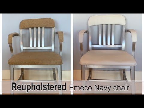 Reupholstering an Emeco Navy chair