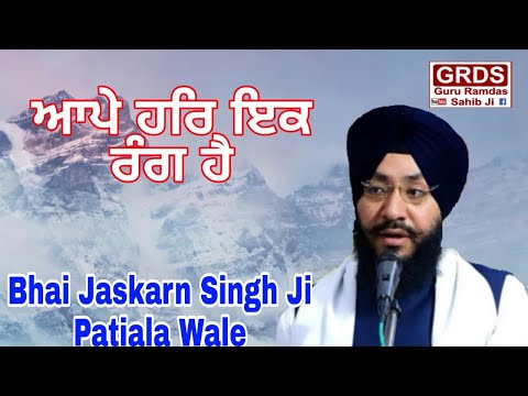 Aape Har Ik Rang Hai Bhai Jaskaran Singh Ji Patiala Wale