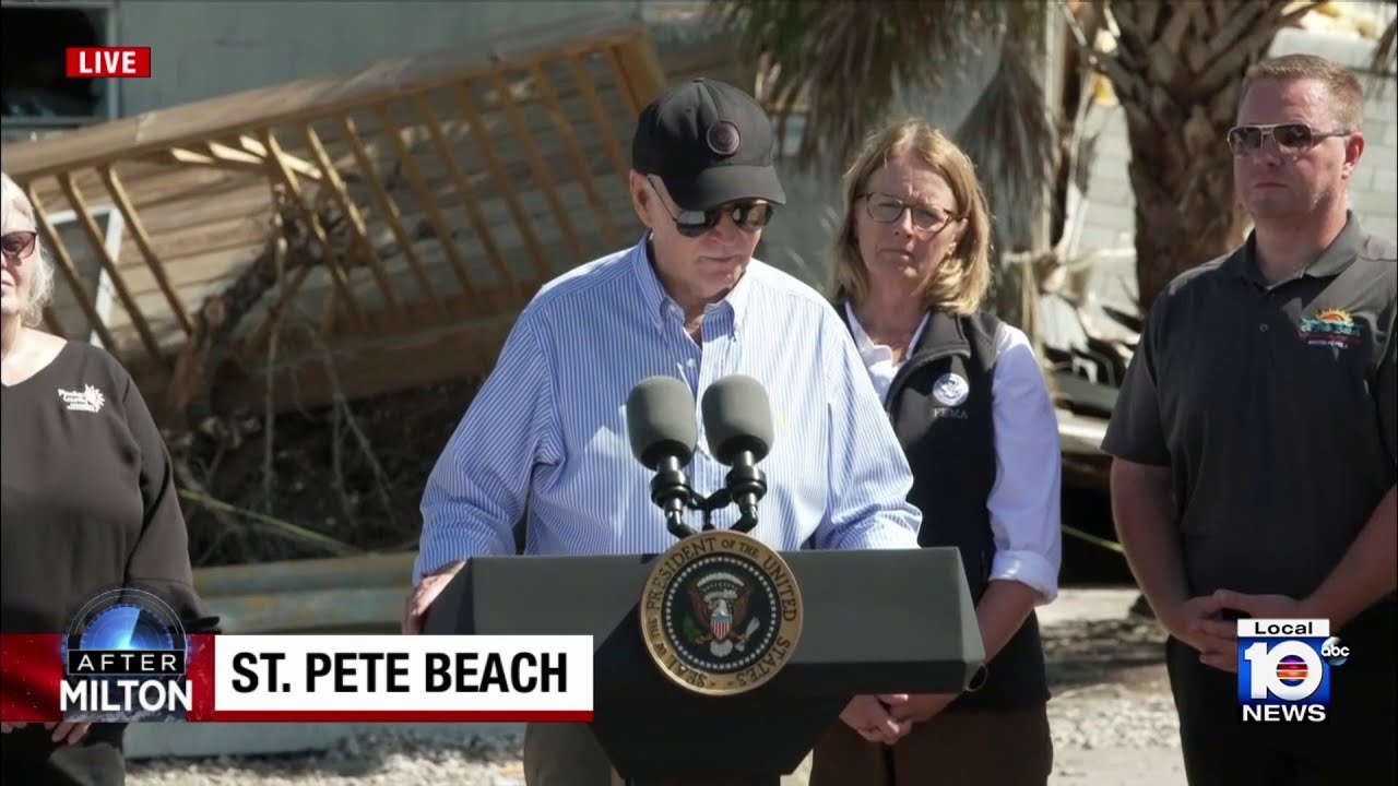 Biden tours Hurricane Milton damage in Florida