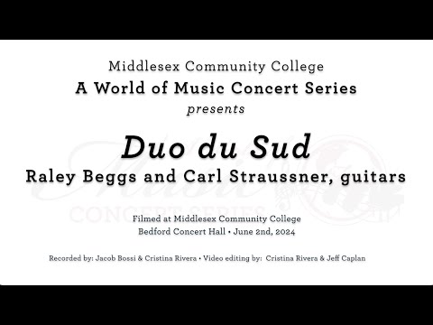 MCC A World of Music Concert Series: Duo du Sud - June 2, 2024