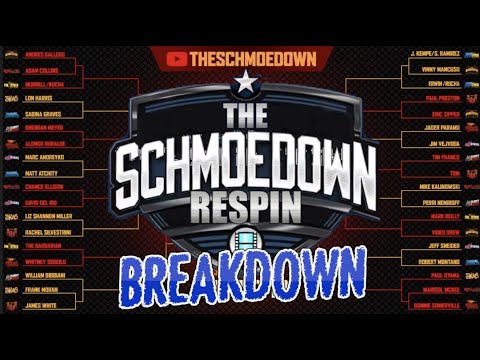 The Schmoedown Respin: Singles Tournament Bracket Breakdown