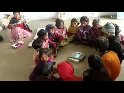 Pahal Kids using Lenovo Tablet