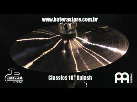 Teste de produto BATERA STORE- Classics 10" Splash - Meinl