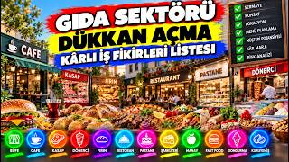 Gıda Sektöründe İş Fikirleri: Dükkan Açmak, Maliyet ve Kazanç Rehberi