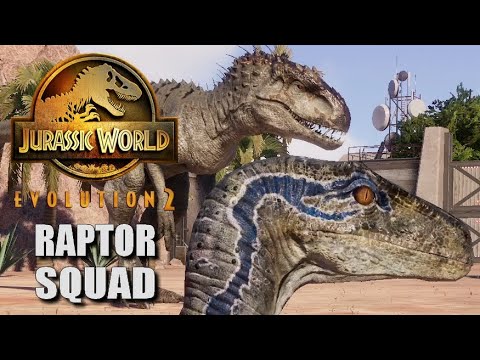 Raptor Battle Royale - Blue, Echo, Delta, Charlie, 4 Atrociraptor, Indoraptor & Indominus Rex (4K)