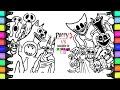 HOW TO COLOR POPPY PLAYTIME CHAPTER 3 Vs GARTEN OF BANBAN 8 Coloring Page / MONSTER and BOSSES