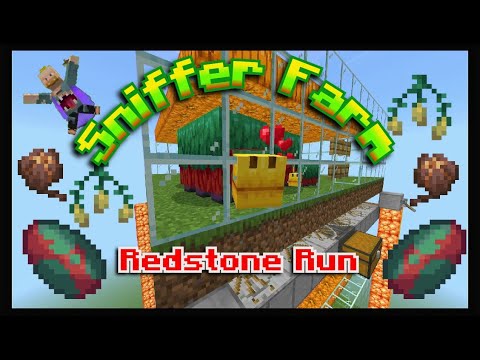 Minecraft 1.20 SNIFFER FARM Tutorial - Easy Auto Torchflower Seed and Pitcher Pod Farm - RR