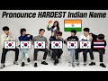 Koreans Try To Pronounce HARDEST Indian Names L Feat Ghost9