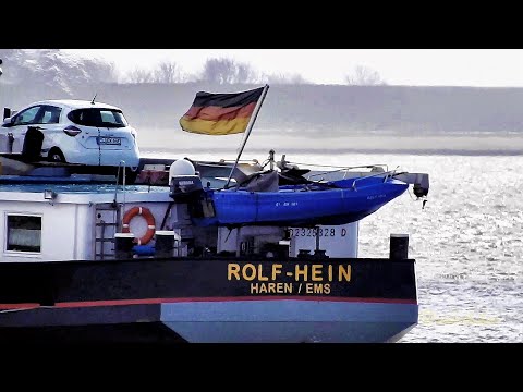 Bergfahrt GMS ROLF HEIN DF3745 MMSI 211469260 Emden inland cargo ship Binnenschiff 2326328 BJ 1964
