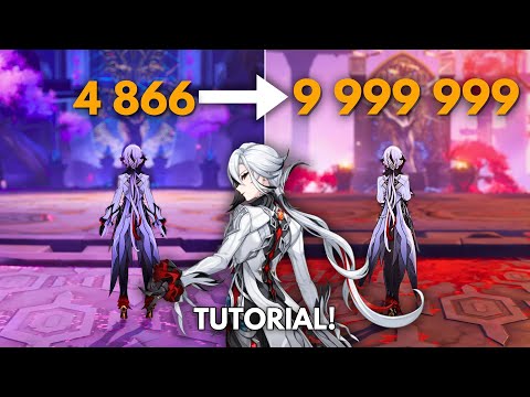 9,999,999 DMG ARLECCHINO NUKE TUTORIAL [ Genshin Impact ]