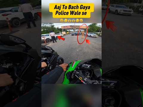 Aaj To Bacha Gaya police Wale se 😅#shorts #viral #zx10r #trending #h2r #ytshorts