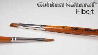 SILVER BRUSH GOLDEN NATURAL OVALPINSEL KURZER STIEL SERIE 2003S