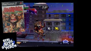 Sony Playstation 2 - Rampage Total Destruction 🦍🦎🐺  Smashing 💥
