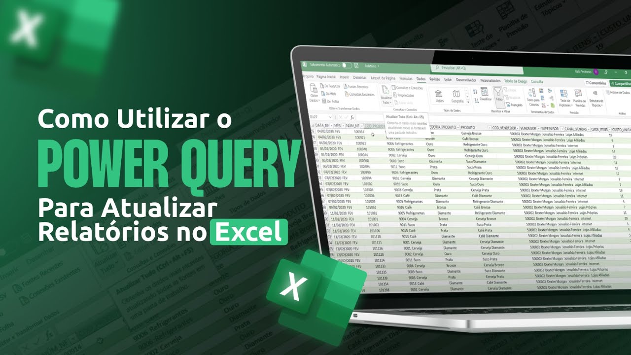 Como Utilizar o Power Query Para  Atualizar Relatórios no Excel