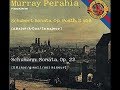 Schumann Piano Sonata no. 3 in f minor Murray Perahia (with score)