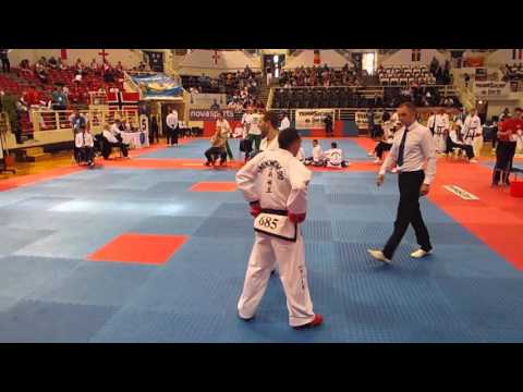 Uladzislau Berzhets (BLR) v Oleksandr Kolesnyk (UKR) - Male -57kg Sparring