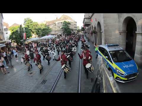 Regiments-Bläser-Corps, Bundesfanfarenkorps & Fanfarenkorps Neuss-Furth - Aufmarsch 70 Jahre BFK