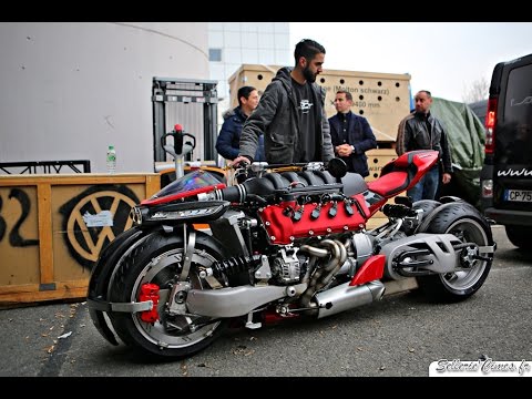 Lazareth LM847 - V8 Maserati Powered Bike - Geneva Motor Show 2016