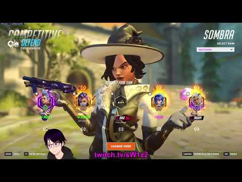 SombraWizard is DOMINATING AS SOMBRA WITH PERKS! VERWATCH 2 GAMEPLAY SEASON 18 TOP 500